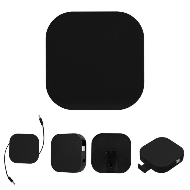 Custom 60w Rabs Retractable Quick Charging Cable & Phone Stand - 1