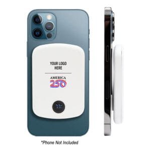 Custom America250™ 15w Mag Max Wireless Charger Power Bank