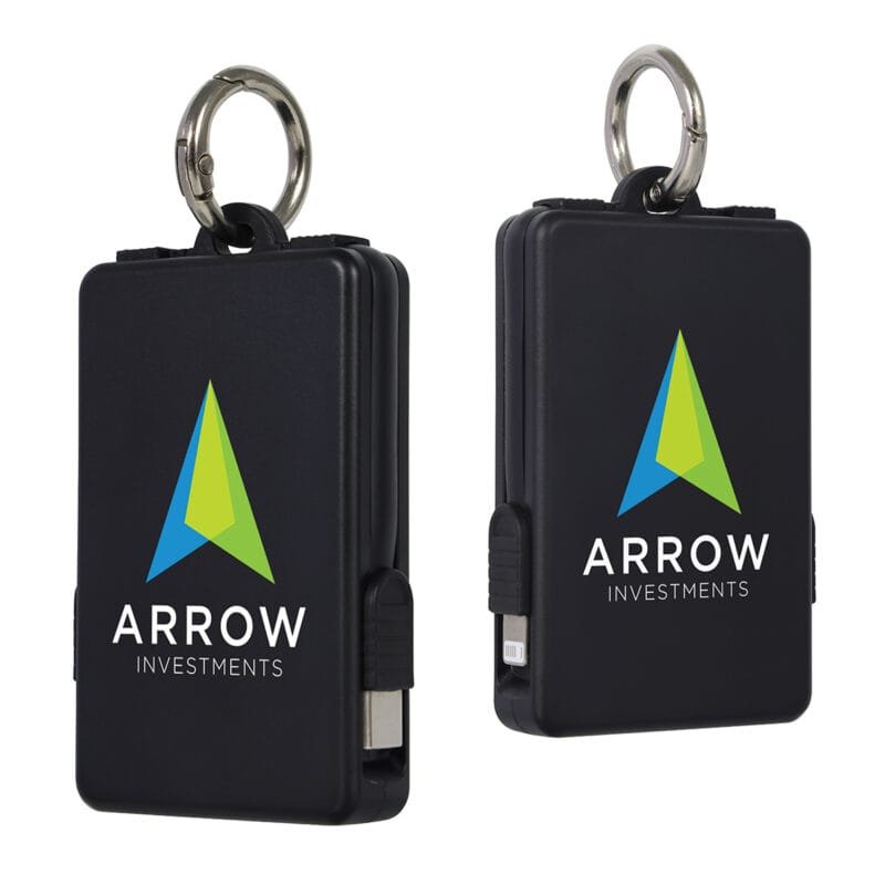 Custom Esprit 2000mAh UL Listed Power Bank with Built-In Cables - 2