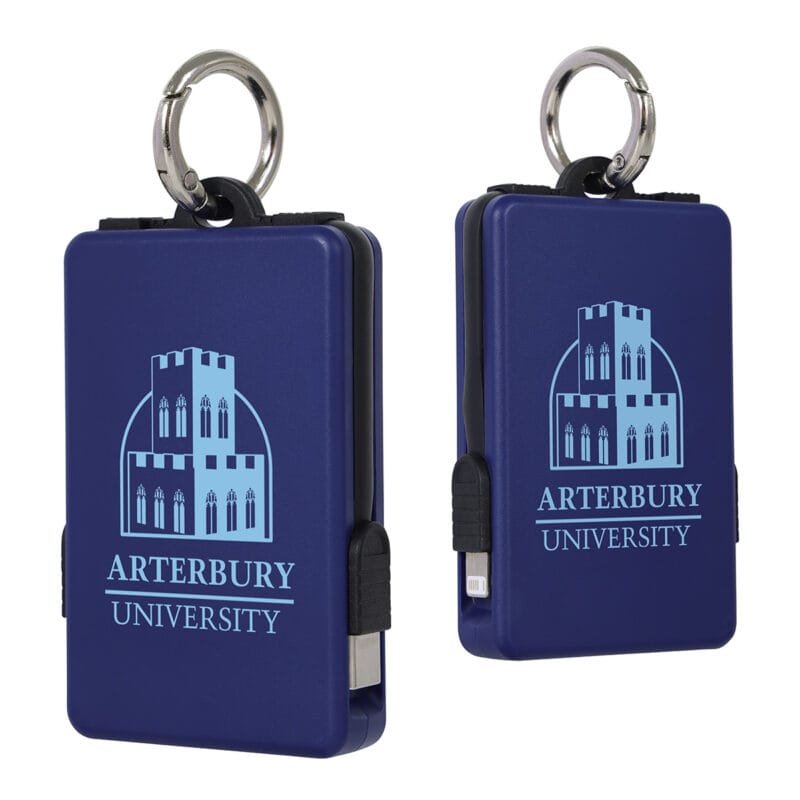 Custom Esprit 2000mAh UL Listed Power Bank with Built-In Cables - 4