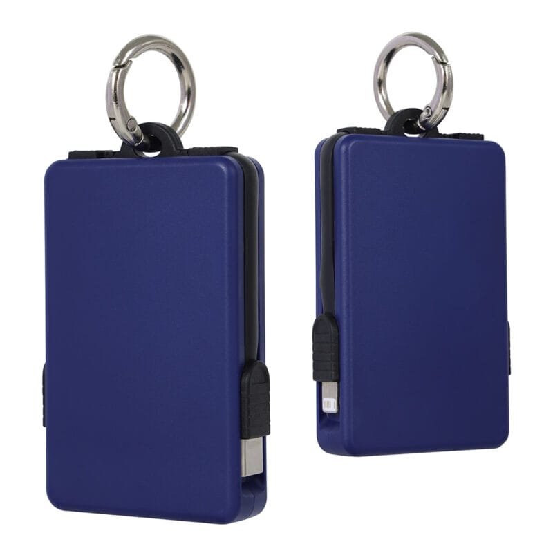 Custom Esprit 2000mAh UL Listed Power Bank with Built-In Cables - 5