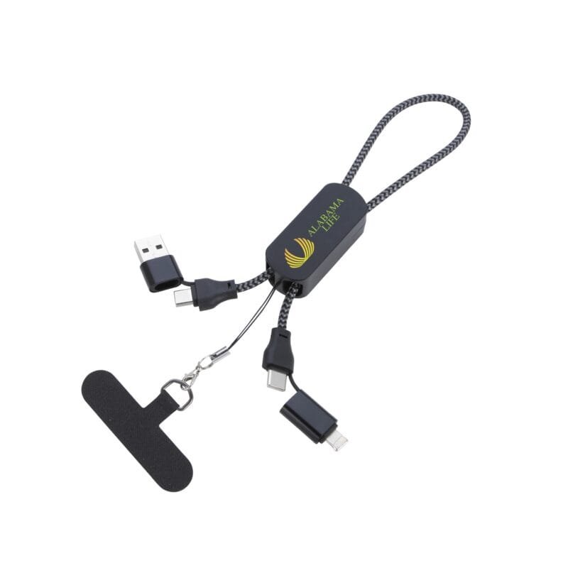 Custom Wrist Strap Power Delivery Recycled Charging Cable 65W - 1