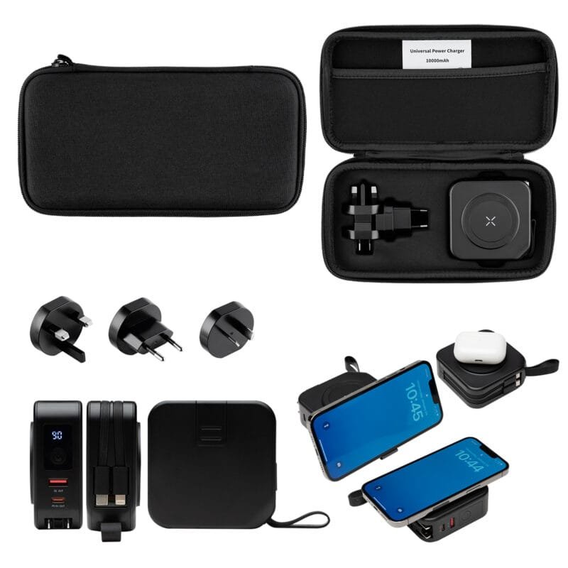 000 Mah Power Bank & Charger With International Adapters