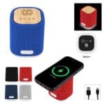 Custom Recycled Light Up Speaker & Wireless Charger