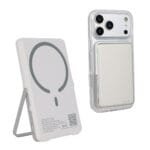 Custom Slimline 5000mAh 20W PD Aluminum Power Bank with 15W Magnetic Wireless Char - 1