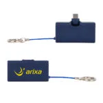 Custom Bijou 1200mAh UL Listed Power Bank with USB-C Tip & Keyring - 4
