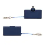 Custom Bijou 1200mAh UL Listed Power Bank with USB-C Tip & Keyring - 5