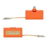 Custom Bijou 1200mAh UL Listed Power Bank with USB-C Tip & Keyring - 6