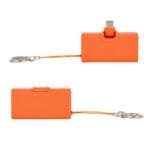 Custom Bijou 1200mAh UL Listed Power Bank with USB-C Tip & Keyring - 7