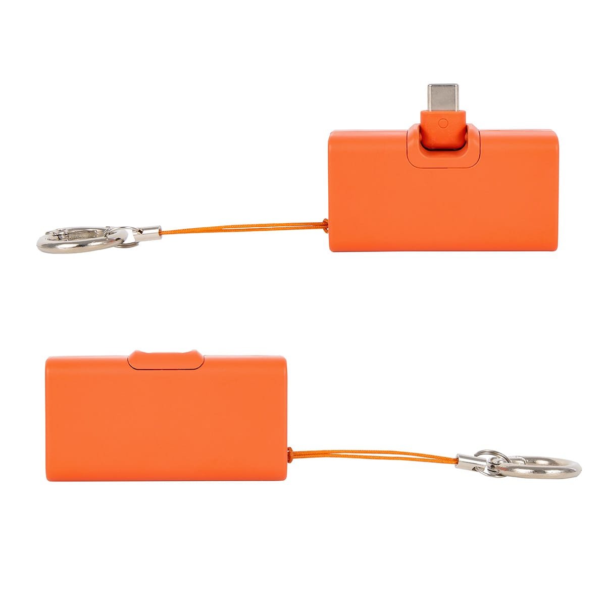 Custom Bijou 1200mAh UL Listed Power Bank with USB-C Tip & Keyring - 7