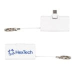 Custom Bijou 1200mAh UL Listed Power Bank with USB-C Tip & Keyring - 8