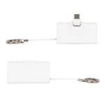 Custom Bijou 1200mAh UL Listed Power Bank with USB-C Tip & Keyring - 9