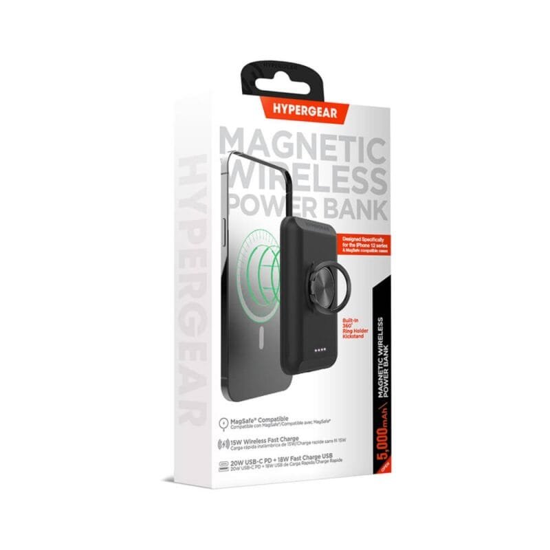 Custom HyperGear 5000mAh Magnetic Wireless Power Bank for iPhone 12+ Series - 3