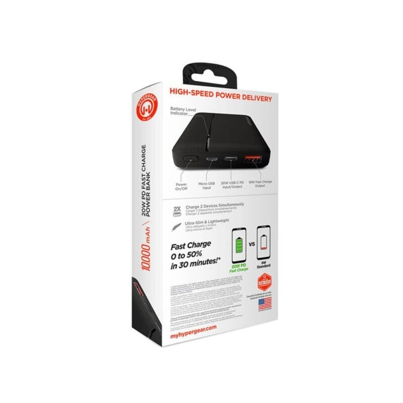 Custom HyperGear Fast Charge Power Bank with USB-C - 4