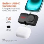 Custom HyperGear Power Pack Nano Ultra-Mini Power Bank with Built-In Apple Watch Charger - 5