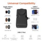 Custom HyperGear Power Pack Nano Ultra-Mini Power Bank with Built-In Apple Watch Charger - 9