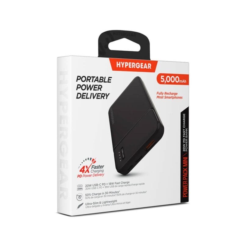 Custom HyperGear PowerPack Mini 20W PD Power Bank 5K - 5000mAh - 3