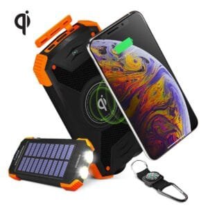 Custom HyperGear Solar 10000mAh Wireless Power Bank