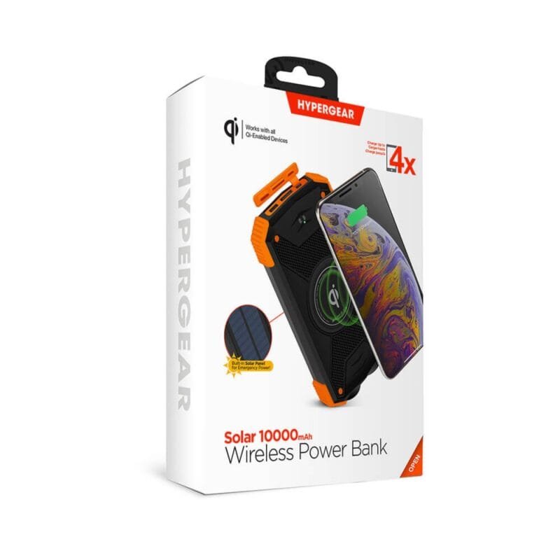 Custom HyperGear Solar 10000mAh Wireless Power Bank - 4