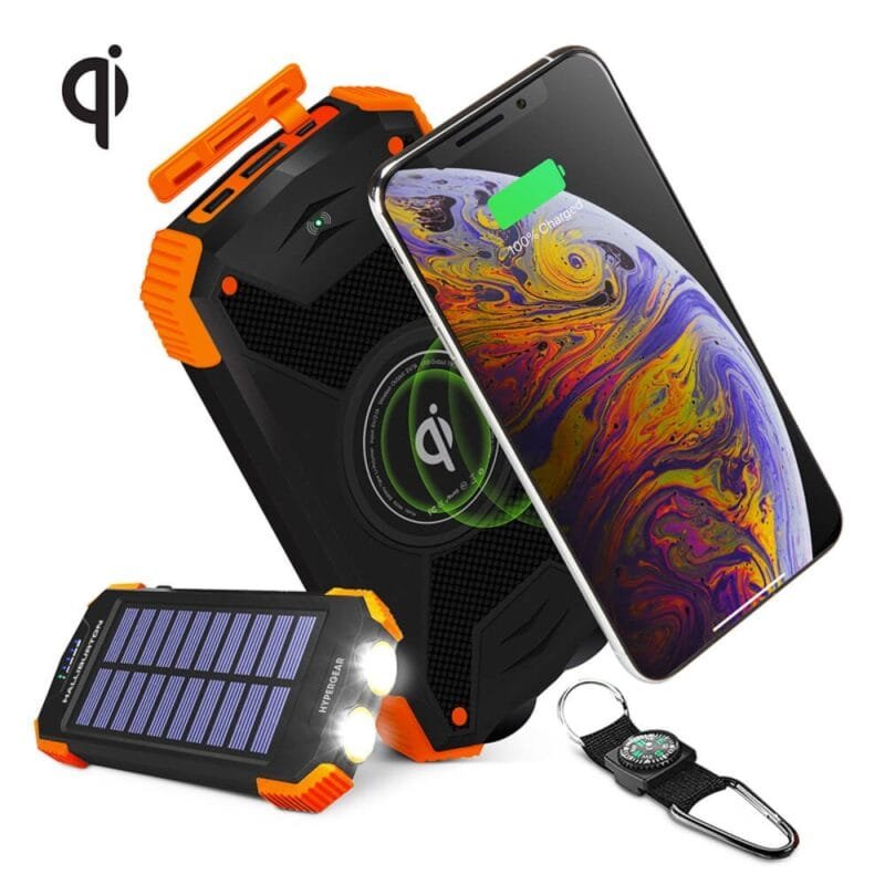 Custom HyperGear Solar 10000mAh Wireless Power Bank