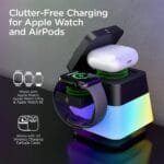 Custom Hypergear PowerFold Cube 3-in-1 Wireless Charging Stand with 15W Magnetic Wireless Fast Charge - 8