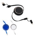 Custom Mach 4-in-1 100W PD 39" Retractable Charging Cable - 1