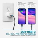 Custom Nimble Wally Subnano 20W USB-C Wall Charger - White - 7
