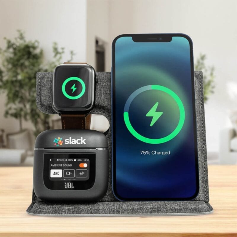 Custom Tangelo ChargePro 3" 1 Foldable Wireless Charger - 8