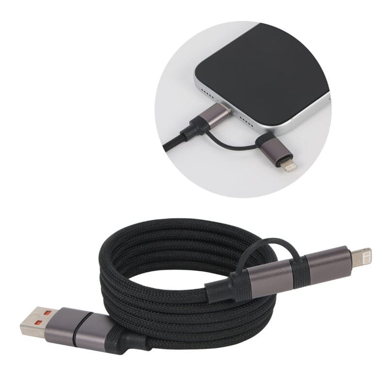 Custom Vector 4-in-1 60W PD 39" MagSnap Charging Cable - 1