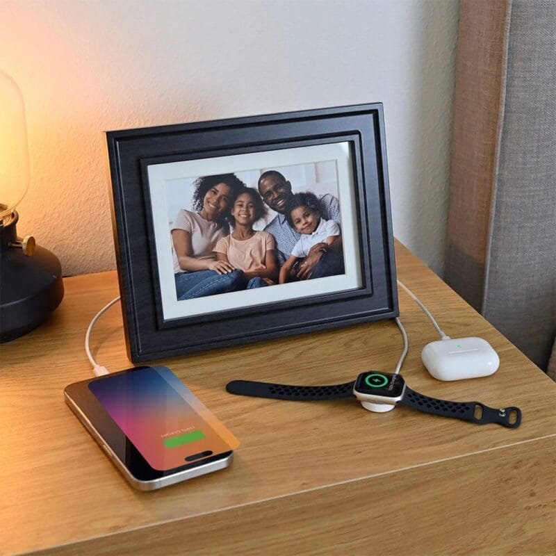 Custom iHome Picture Frame with 3 USB Chargers - 5