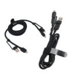 Custom Torque Flex 4-in-1 60W PD 59" Silicone Charging Cable - 3
