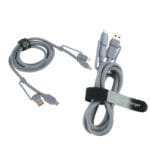Custom Torque Flex 4-in-1 60W PD 59" Silicone Charging Cable - 4