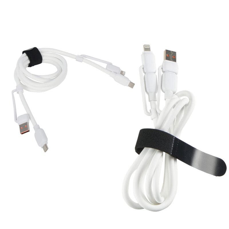 Custom Torque Flex 4-in-1 60W PD 59" Silicone Charging Cable - 7