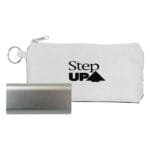 Custom Brushed Metal Tablet Power Bank Kit - 2