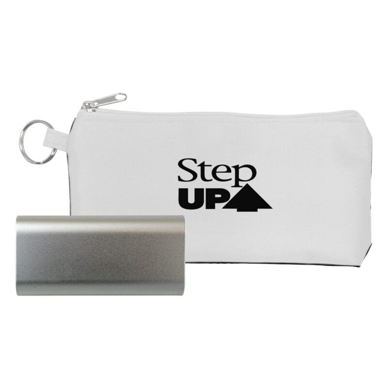 Custom Brushed Metal Tablet Power Bank Kit - 2