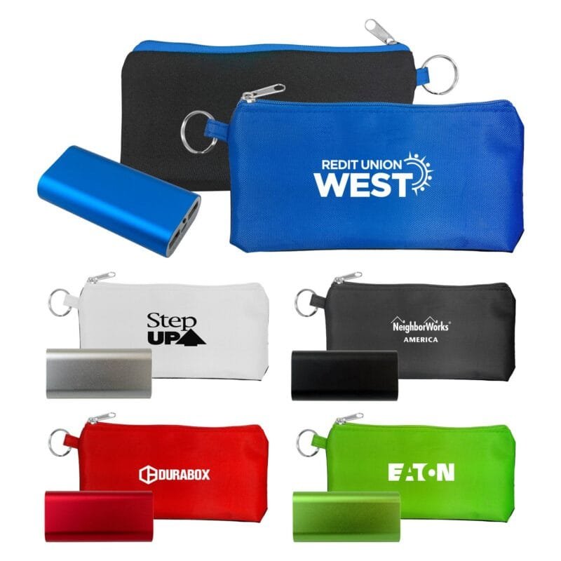 Custom Brushed Metal Tablet Power Bank Kit