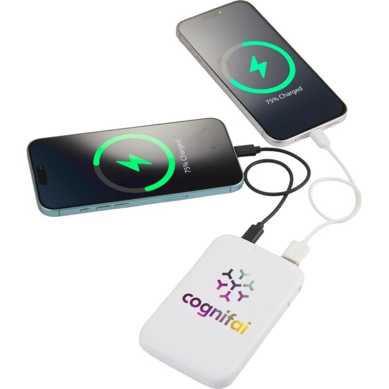 Custom UL Listed 5000 20W Power Bank with Integrated Cabl - 2