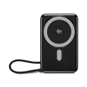 Custom iLive Powered Wireless 10K Power Bank with USB-C and Stand - Black