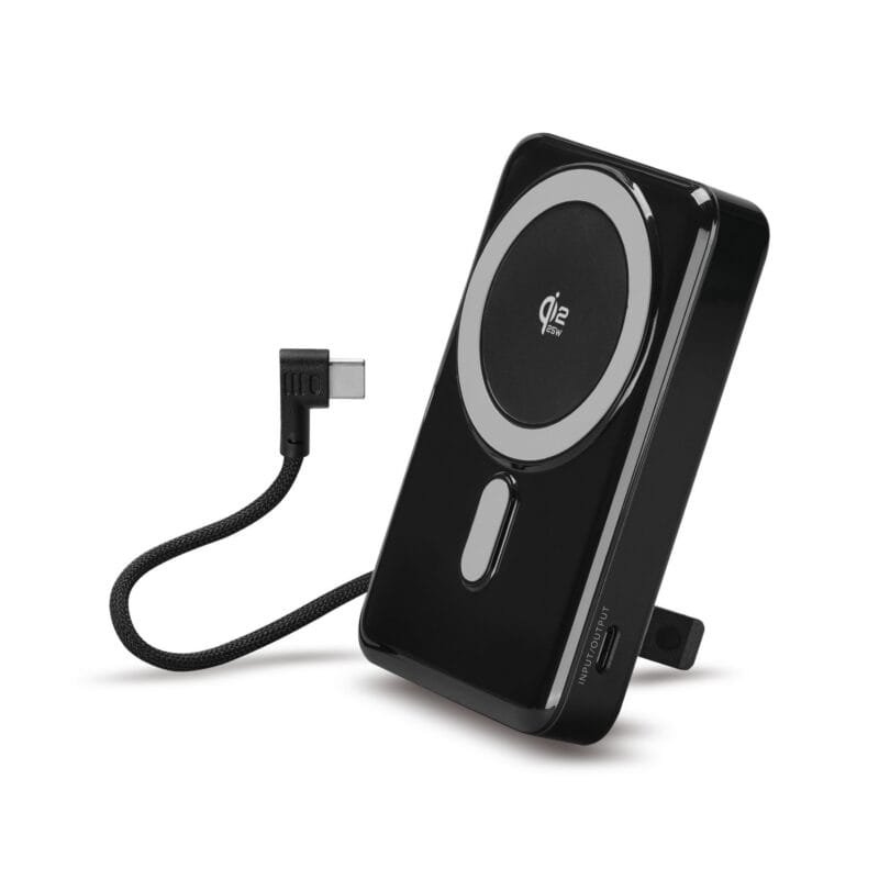 Custom iLive Powered Wireless 10K Power Bank with USB-C and Stand - Black - 4