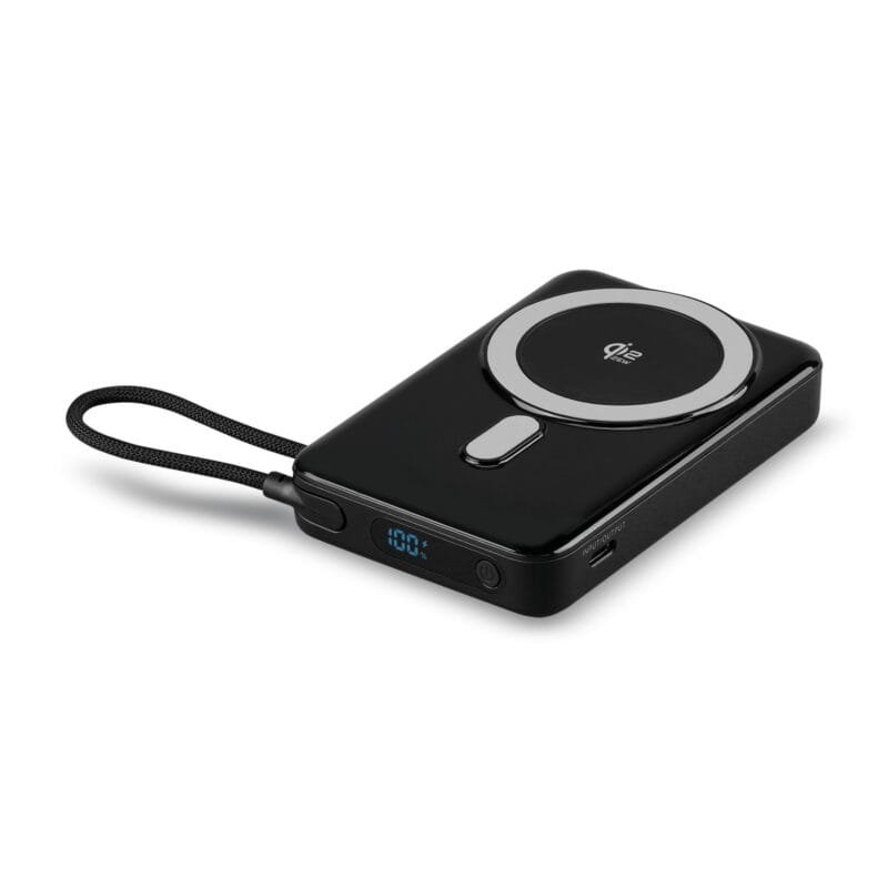 Custom iLive Powered Wireless 10K Power Bank with USB-C and Stand - Black - 5