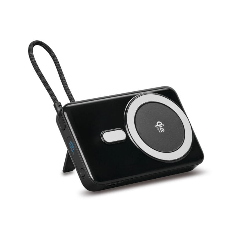 Custom iLive Powered Wireless 10K Power Bank with USB-C and Stand - Black - 7