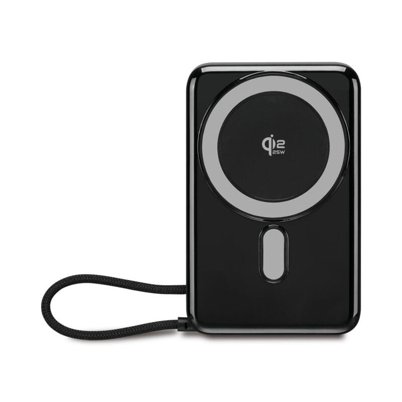 Custom iLive Powered Wireless 10K Power Bank with USB-C and Stand - Black