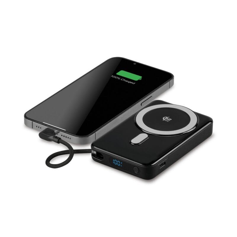 Custom iLive Powered Wireless 10K Power Bank with USB-C and Stand - Black - 9