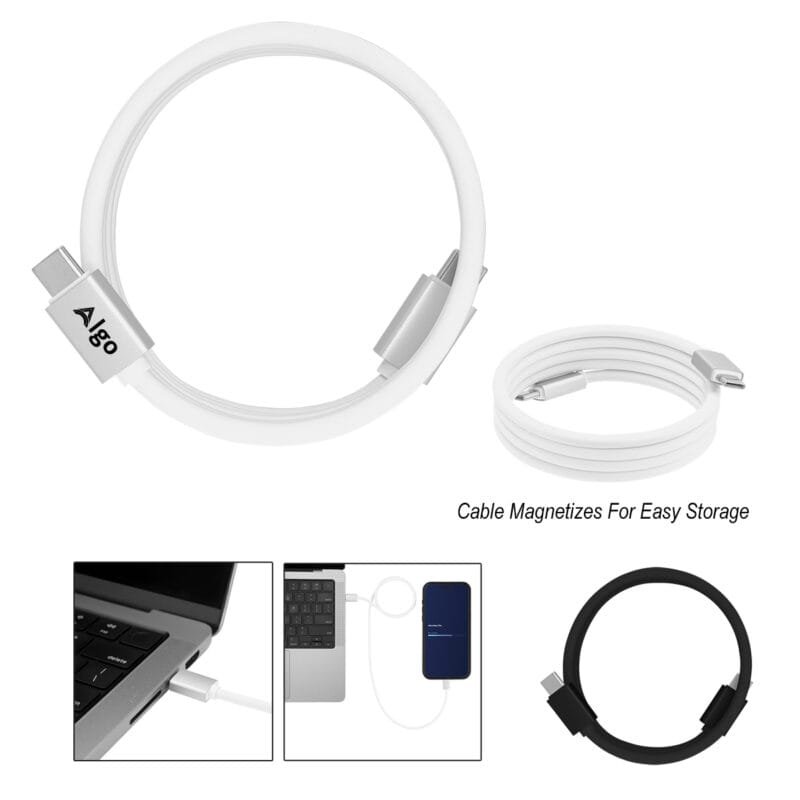 Custom 100w Magnetic Silicone Type-c Charging Cable