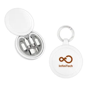Custom 60W Eco Charging Cable Kit Keychain.