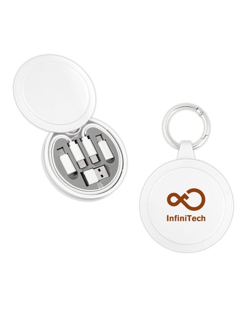 Custom 60W Eco Charging Cable Kit Keychain.