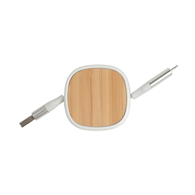 Custom BambooRetract 4-in-1 Charging Cable(Factory Direct) 10-12 Weeks - 1