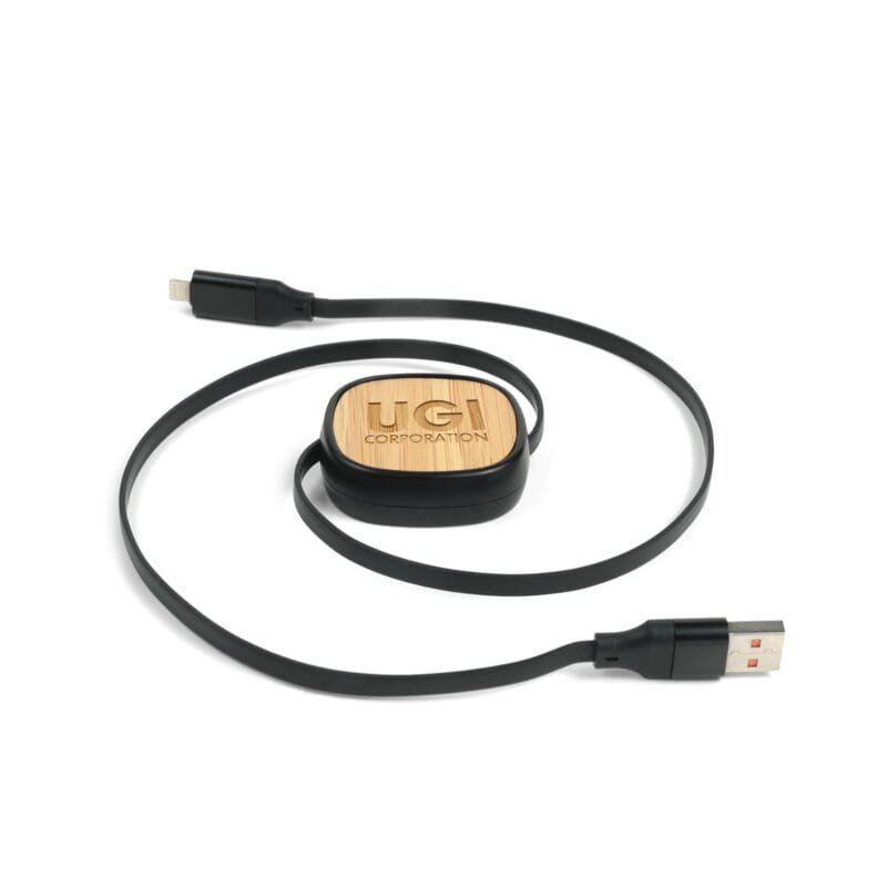 Custom BambooRetract 4-in-1 Charging Cable(Factory Direct) 10-12 Weeks - 4