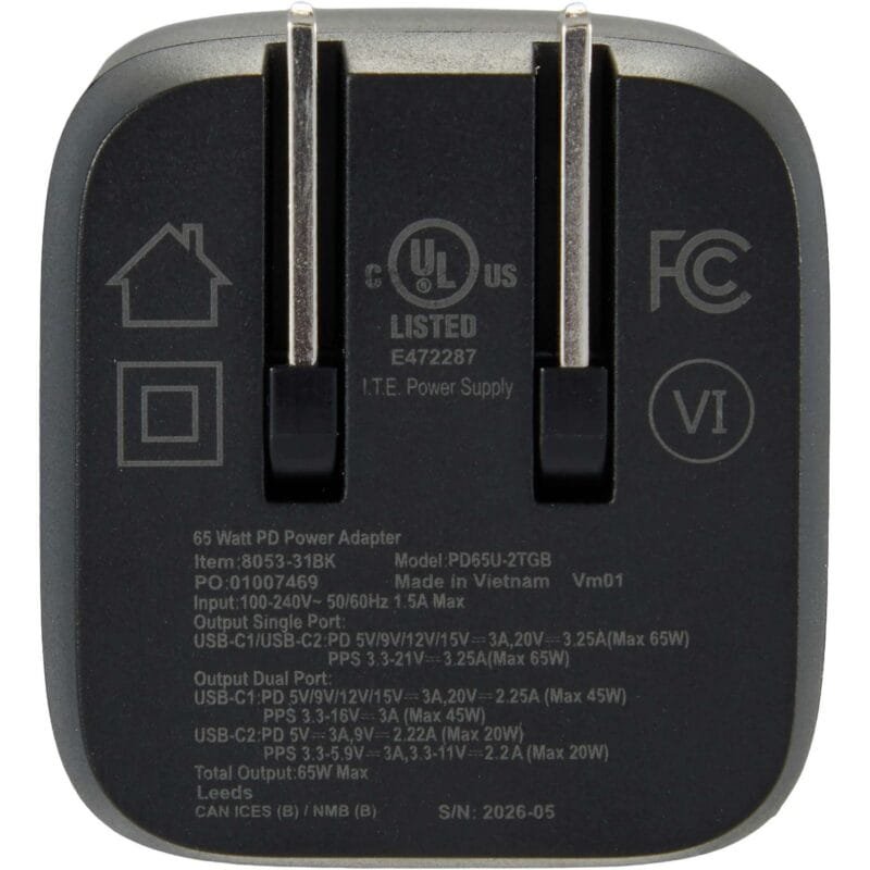 Custom High Sierra 65W USB Wall Charger and Cable Kit - 4