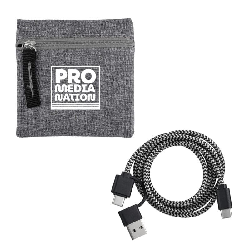 Custom RPET Fast Charging Cable Set - 3